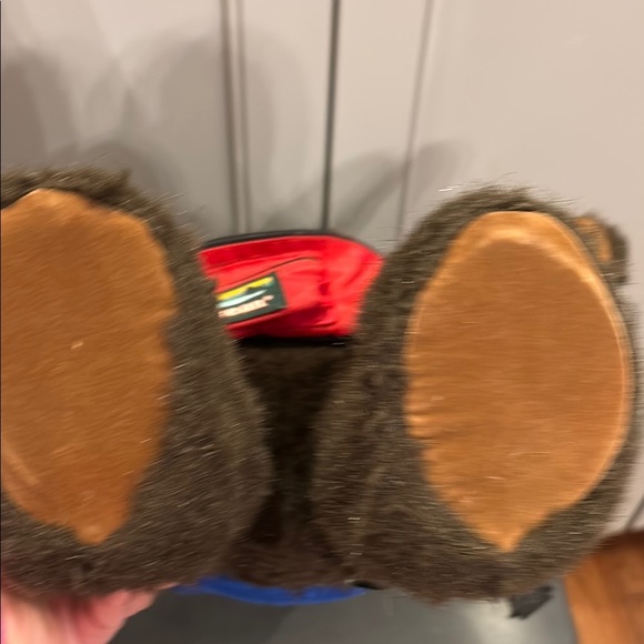 Vintage LL Bean Teddy Bear Plush Fleece Jacket Fanny Pack Stuffed Animal 17” - Picture 4 of 6